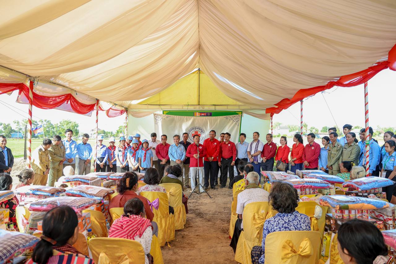 លោក វ៉ី សំណាង បានថ្លែងថា៖ «នៅទីណាមានទុក្ខ ទីនោះតែងតែមានវត្តមានកាកបាទក្រហមកម្ពុជា»
