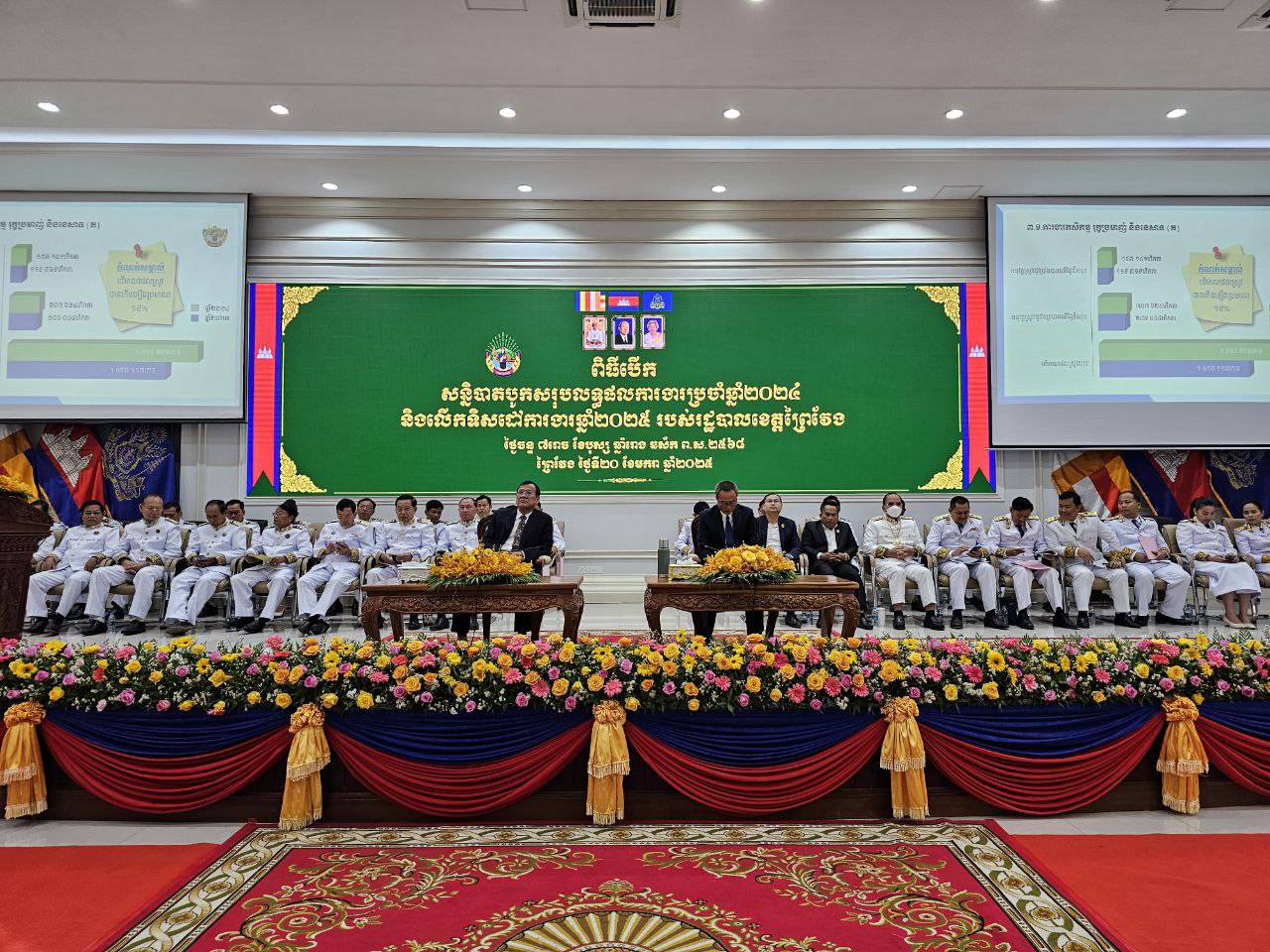 រដ្ឋបាលខេត្តព្រៃវែង រៀបចំសន្និបាតបូកសរុបលទ្ធផលការងារប្រចាំឆ្នាំ ២០២៤ និងលើកទិសដៅការងារឆ្នាំ ២០២៥ របស់រដ្ឋបាលខេត្តព្រៃវែង