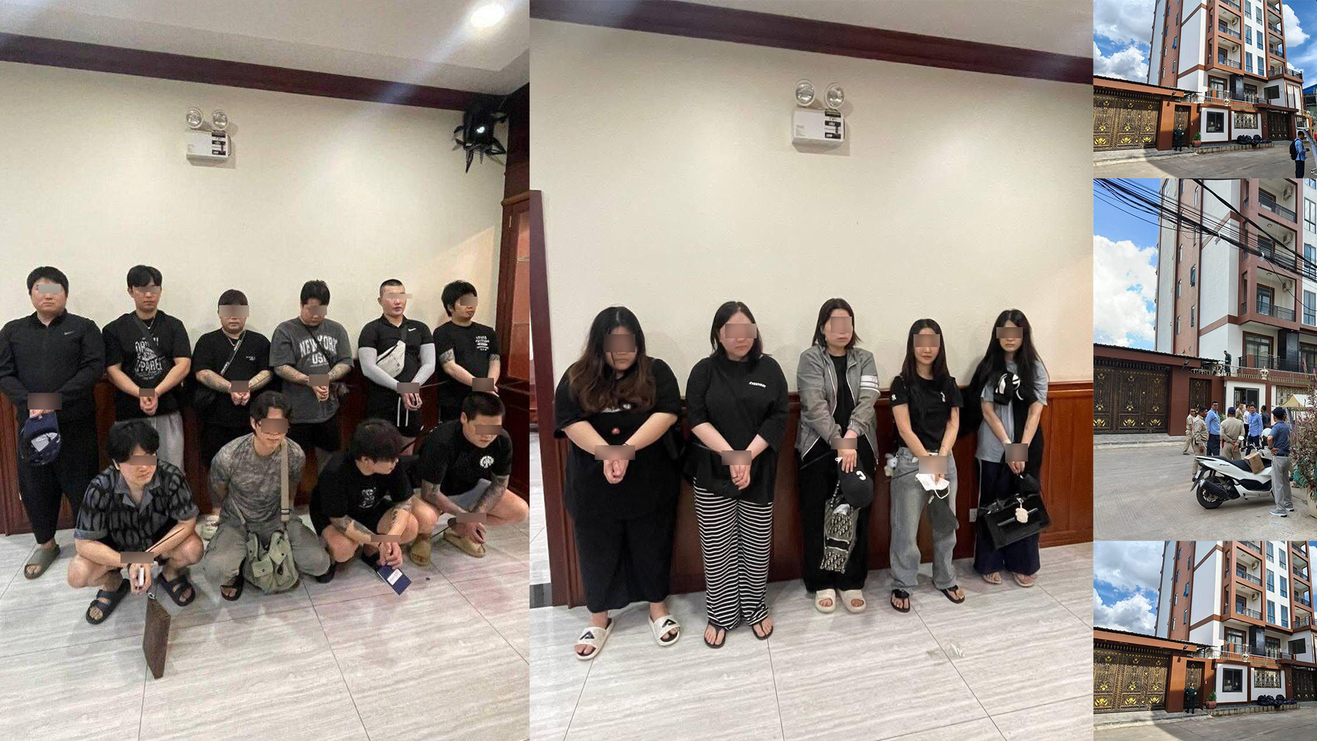 នគរបាលឆ្មក់បង្ក្រាប ករណី «ឆបោកតាមប្រព័ន្ធអនឡាញ» ឃាត់ខ្លួនជនសង្ស័យ ចំនួន ៤៨ នាក់ សំងំលាក់ខ្លួនប្រព្រឹត្តបទល្មើសក្នុងអគារ HANA Apartment