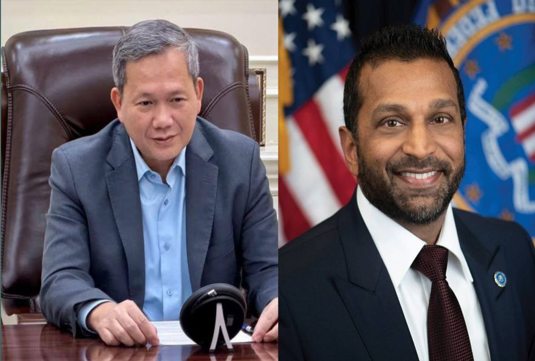 នាយករដ្ឋមន្ត្រីកម្ពុជា និងនាយក FBI ជួបគ្នាតាមទូរសព្ទ បានឯកភាពគ្នាបន្តកិច្ចសហប្រតិបត្តិការក្នុងការទប់ស្កាត់ និងប្រយុទ្ធប្រឆាំងឧក្រិដ្ឋកម្មឆ្លងដែន ដើម្បីរក្សាសន្តិសុខ និងសុវត្ថិភាពសម្រាប់ប្រជាជន និងប្រទេសទាំងពីរ