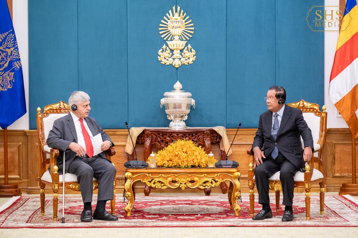 សម្តេចតេជោ ហ៊ុន សែន អនុញ្ញាតឱ្យឯកឧត្តម Wehelm Maximilian Donko ឯកអគ្គរដ្ឋទូតនៃសាធារណរដ្ឋអូទ្រីស ប្រចាំនៅកម្ពុជា ចូលជួបសម្ដែងការគួរសម និងជម្រាបលា