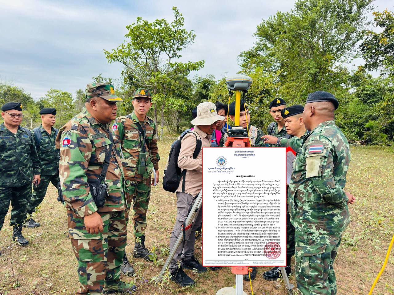 «រដ្ឋលេខាធិការដ្ឋានកិច្ចការព្រំដែន បដិសេធព័ត៌មានក្លែងក្លាយ ទាក់ទងការវាស់វែង និងបោះបង្គោលបណ្តោះអាសន្នចន្លោះបង្គោលលេខ ៤២–៤៧ ជាពិសេសនៅភូមិព្រៃចាន់ និងភូមិជោគជ័យ»