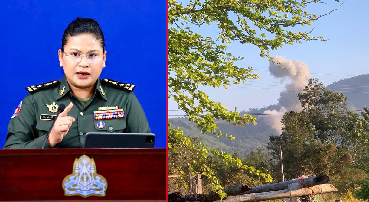 ក្រសួងការពារជាតិ សង្ខេបស្ថានការណ៍តានតឹងតាមបន្ទាត់ព្រំដែន កម្ពុជា-ថៃ ក្រោយកងទ័ពថៃបើកការបាញ់ប្រហារ ០២ លើក មកលើកងកម្លាំងកម្ពុជា