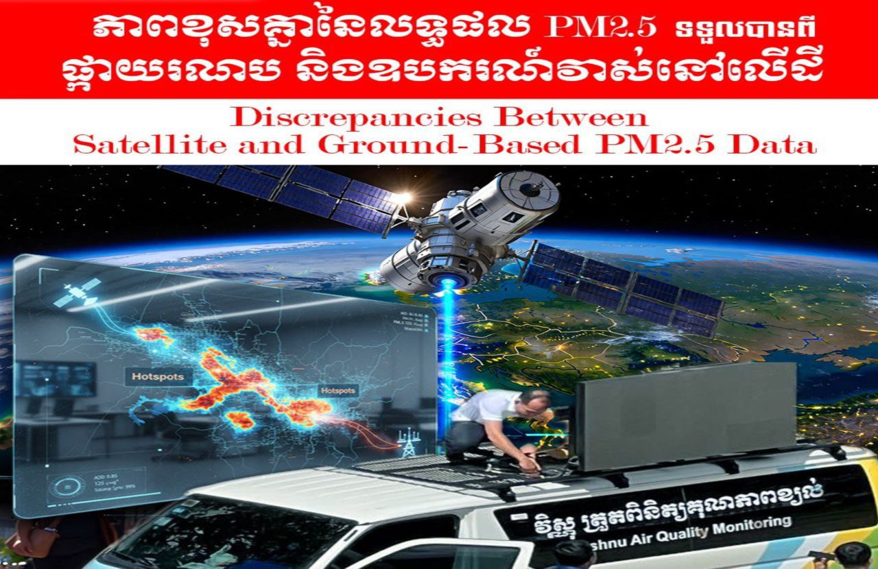 រដ្ឋមន្ត្រីក្រសួងបរិស្ថាន៖ «ភាពខុសគ្នានៃលទ្ធផល PM2.5 ដែលទទួលបានពីផ្កាយរណប និងឧបករណ៍វាស់នៅលើដី»