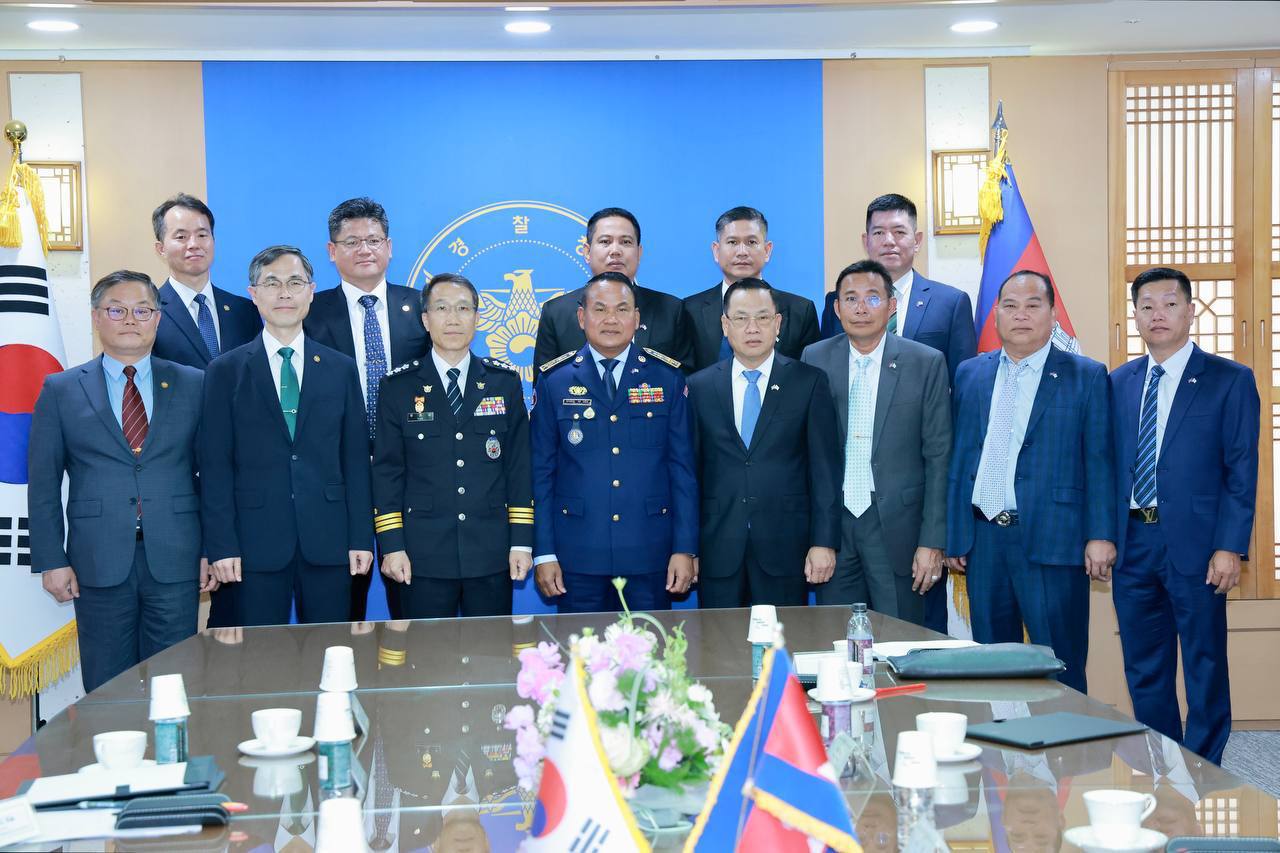 នគរបាលជាតិកម្ពុជា-កូរ៉េ ឯកភាពពង្រឹងកិច្ចសហប្រតិបត្តិការប្រឆាំងនឹងបទល្មើសឆ្លងដែន គ្រឿងញៀន និងល្បែស៊ីសងខុសច្បាប់