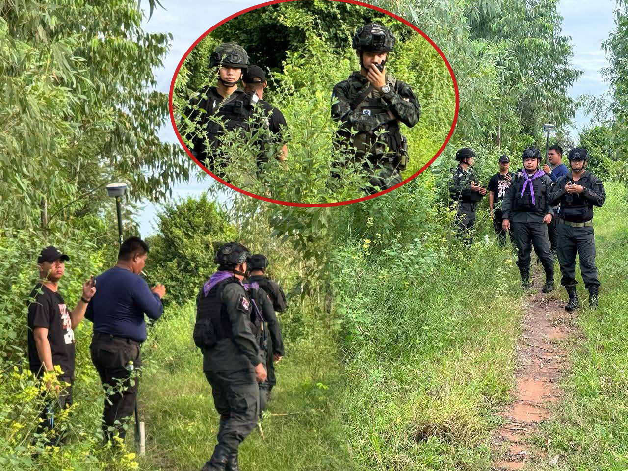 Breaking : ថៃបាននាំអ្នកវាស់ដីចូលមកជិតបង្គោលព្រំដែនលេខ៤៦ ក្នុងភូមិជោគជ័យ ប៉ុន្តែត្រូវកងកម្លាំងយើងទប់ស្កាត់មិនអាចវាស់បានទេ