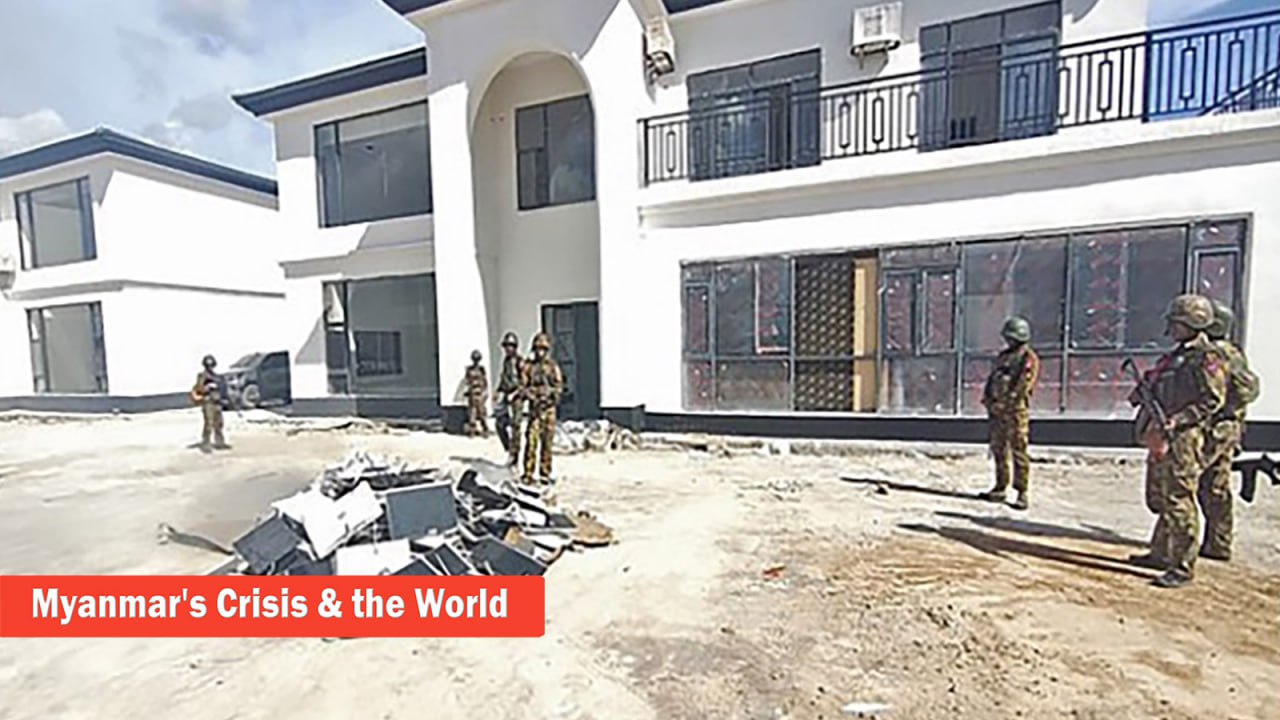 របបសឹកមីយ៉ាន់ម៉ា បំផ្លាញអគារបោកប្រាស់អ៊ីនធឺណិត ជាង ១៩០ នៅតំបន់សេដ្ឋកិច្ចពិសេស «KK Park» នៅព្រំដែនថៃ