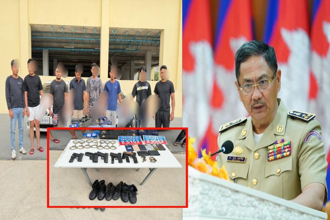 កម្លាំងនគរបាលភ្នំពេញ បង្ក្រាបក្រុមឧក្រិដ្ឋជនក្លែងបន្លំជាសមត្ថកិច្ច “ចាប់ជំរិតទារប្រាក់” ជនបរទេស បានចំនួន ០៨ នាក់