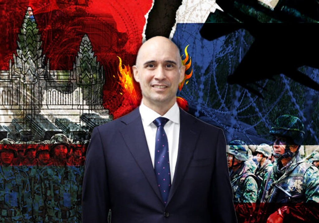 ប្រធានសភាពាណិជ្ជកម្មអាមេរិកប្រចាំកម្ពុជា  បកស្បែកមុខថៃ ជាចោរឈ្លានពានប្រវត្តិសាស្ត្រលួចដីកម្ពុជា