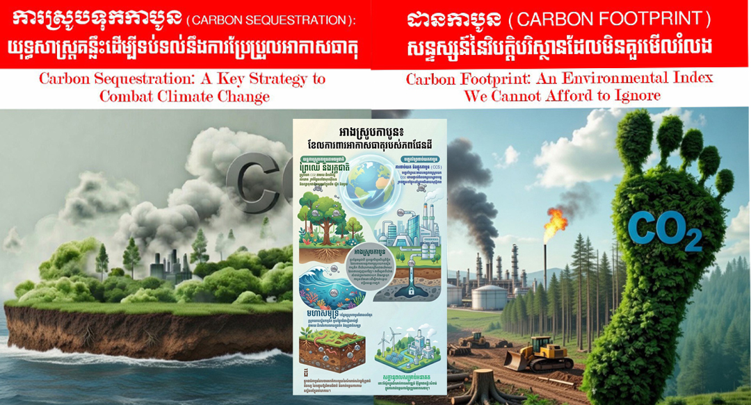 បណ្ឌិត អ៊ាង សុផល្លែត៖ ការស្រូបទុកកាបូន (Carbon Sequestration): យុទ្ធសាស្ត្រគន្លឹះ ដើម្បីទប់ទល់នឹងការប្រែប្រួលអាកាសធាតុ